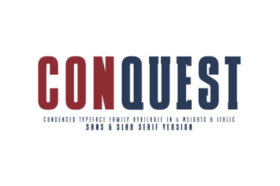 CONQUEST Sans &amp; Slab Serif