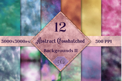 Abstract Crosshatched Backgrounds Vol 2 - 12 Image Textures Set