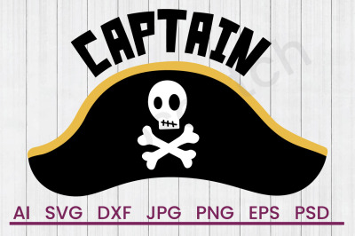 Pirate Captain - SVG File, DXF File