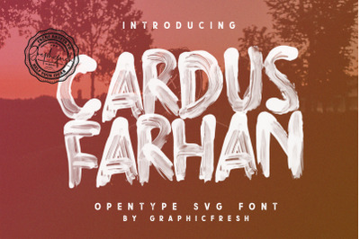 Cardus Brush SVG Font