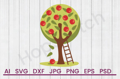 Apple Tree - SVG File, DXF File