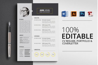 Job CV Resume Word Template