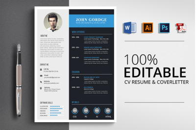 CV Resume Word Template