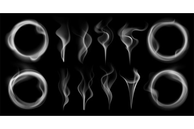 Steam smoke shapes. Smoking vapor streams&2C; steaming vaping ring and va