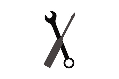 Screwdriver and wrench icon