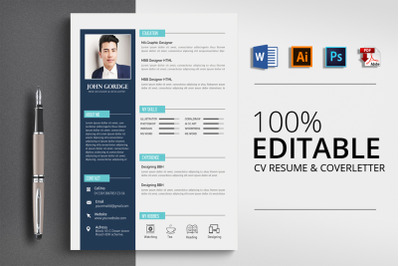 Professional CV Resume Word