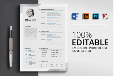 CV Resume Word Template