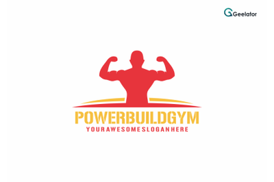 Power Build Gym Logo Template