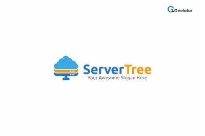 Server Tree Logo Template