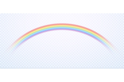 Realistic rainbow. Colorful rain sky rainbows colors and gay symbol is