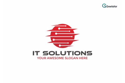 IT Solutions Logo Template