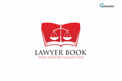 Lawyer Book Logo Template