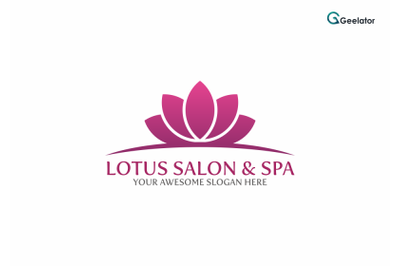 Lotus Salon &amp; Spa Logo Template