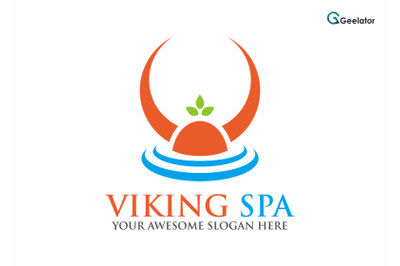 Viking Spa Logo Template