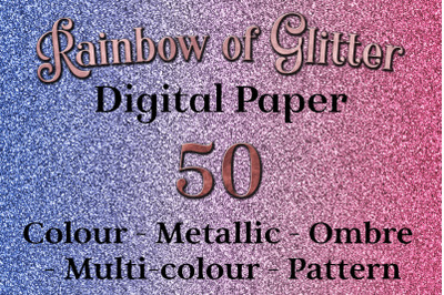 Rainbow of Glitter - 50 Texture Images