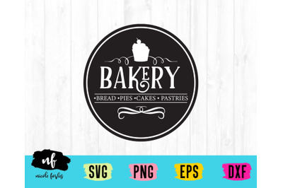Bakery Rustic Sign SVG Cut File