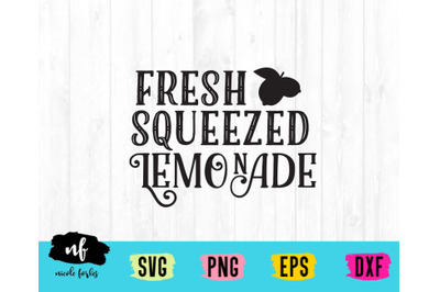 Fresh Squeezed Lemonade SVG Cut File
