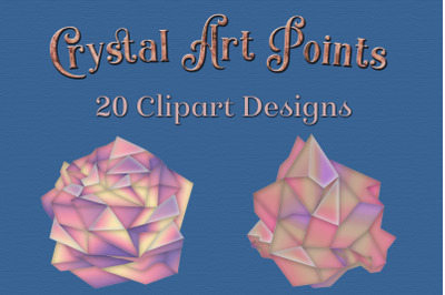 Crystal Art Points Clipart Designs