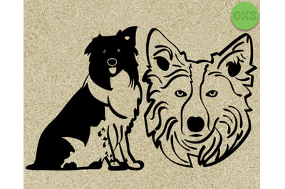 welsh sheepdog svg, svg files, vector, clipart, cricut, download