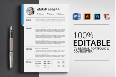 CV Resume Word Template