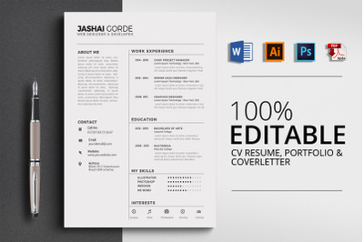 CV Resume Word Template