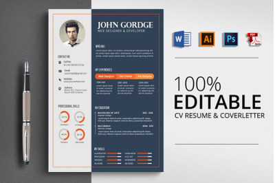 CV Resume Word Template