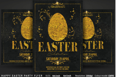 Happy Easter Party Flyer