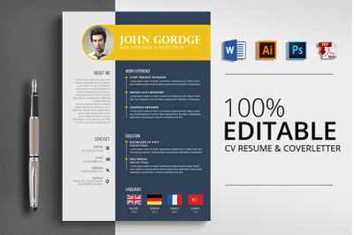 Professional CV Resume Word