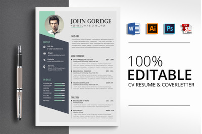 Clean CV Resume Word Template