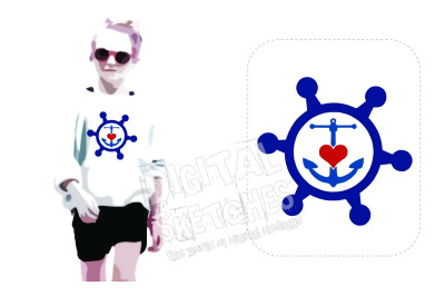 Anchor Heart Love Ship Wheel Machine Embroidery Design Valentine&#039;s Day