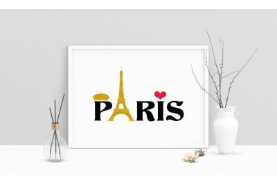 Paris Poster Print Love Printable Art, Wall Art, .PDF