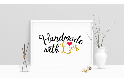 Saying Handmade DIY Love Printable Art, Wall Art, .PDF