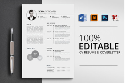 CV Resume Word Template