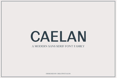 Caelan Sans Serif Font Family