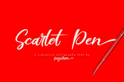 Scarlet Pen Script