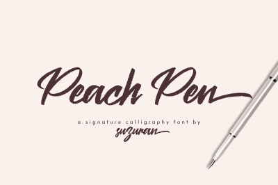 Peach Pen Script