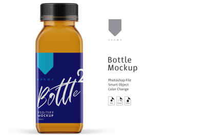 Download Pet Bottle With Drink Mockup Yellowimages