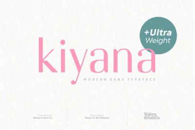 Kiyana | Modern Sans Font