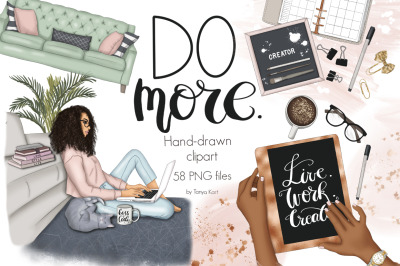 Do More Clipart &amp; Seamless Patterns