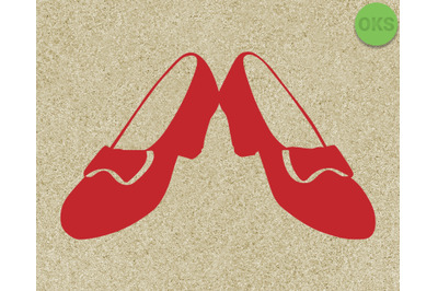 ruby red slippers svg wizard of oz vector dorothy clipart