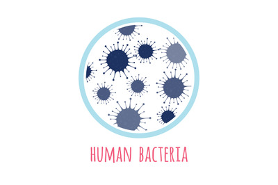 Vector template of human bacteria