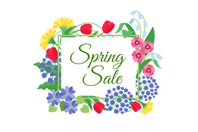 Spring flower sale background. Mother day&2C; 8 march discount promotion