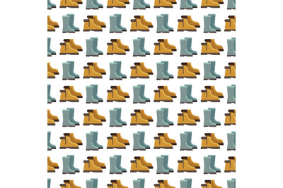 Rain boots seamless pattern design