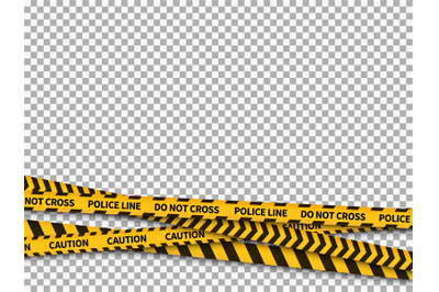 Police line background. Caution yellow tape police security danger tap