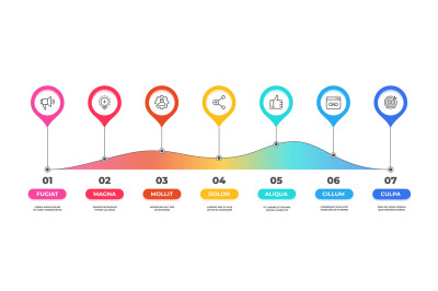 Step infographic. Option timeline diagram, business graphic chart, wor