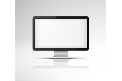 Computer screen. PC monitor for office computers to monitor electronic