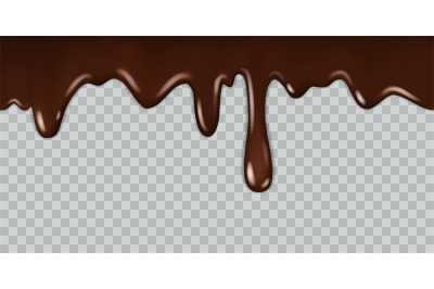 Dripping chocolate. Delicious gourmet chocolate liquid frame syrup coo