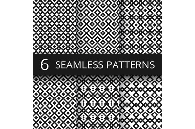 Arabic seamless ornamental vector patterns. Islam architecture endless