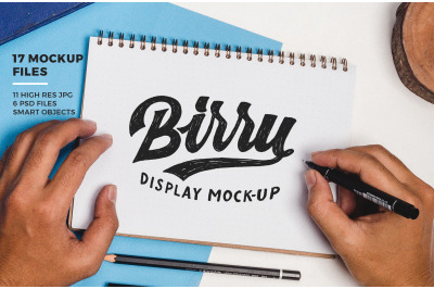 Birru Sketchbook Mockup