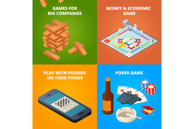 Concept of board games. Checkers, chess and other games